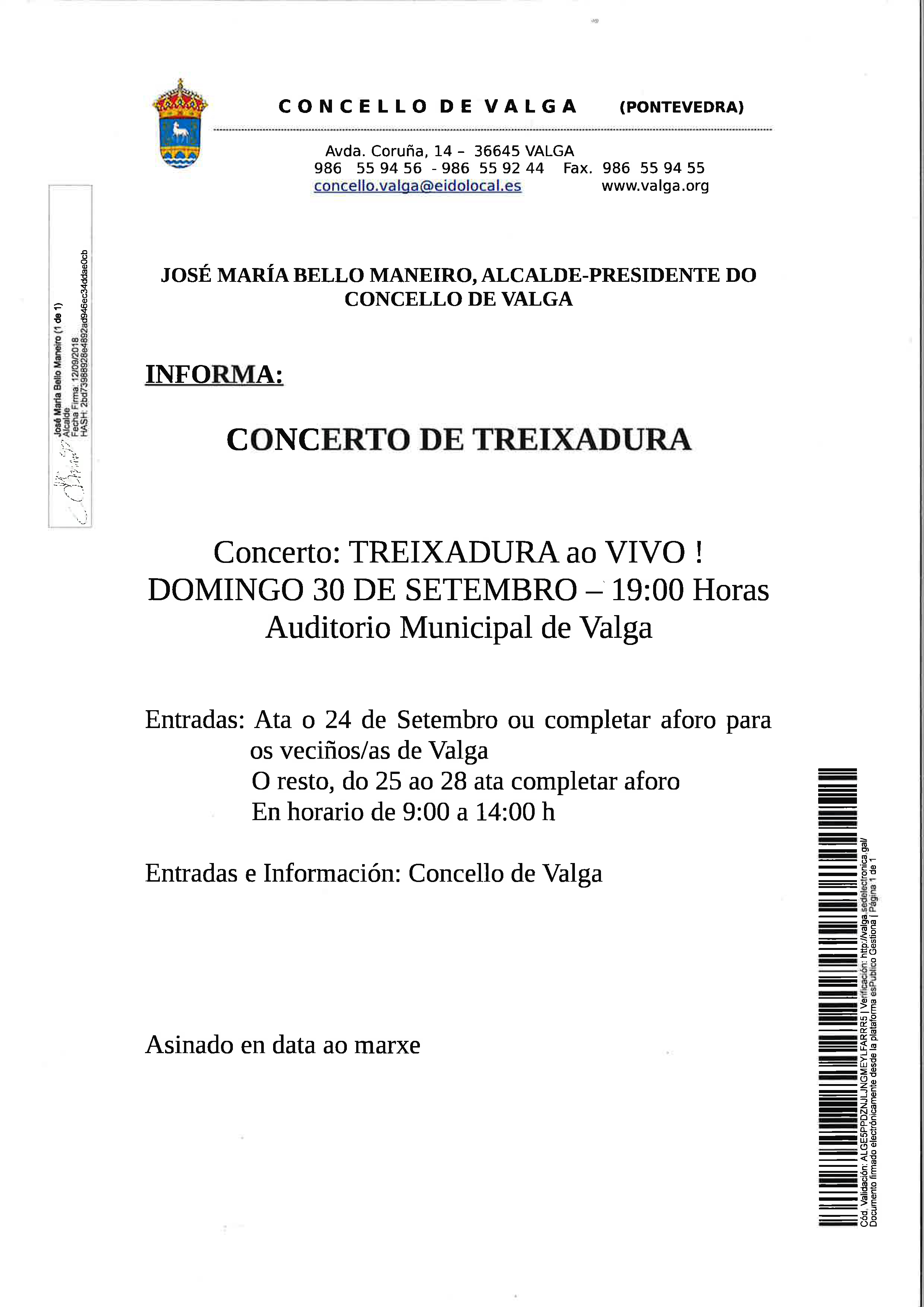 entradas treixadura