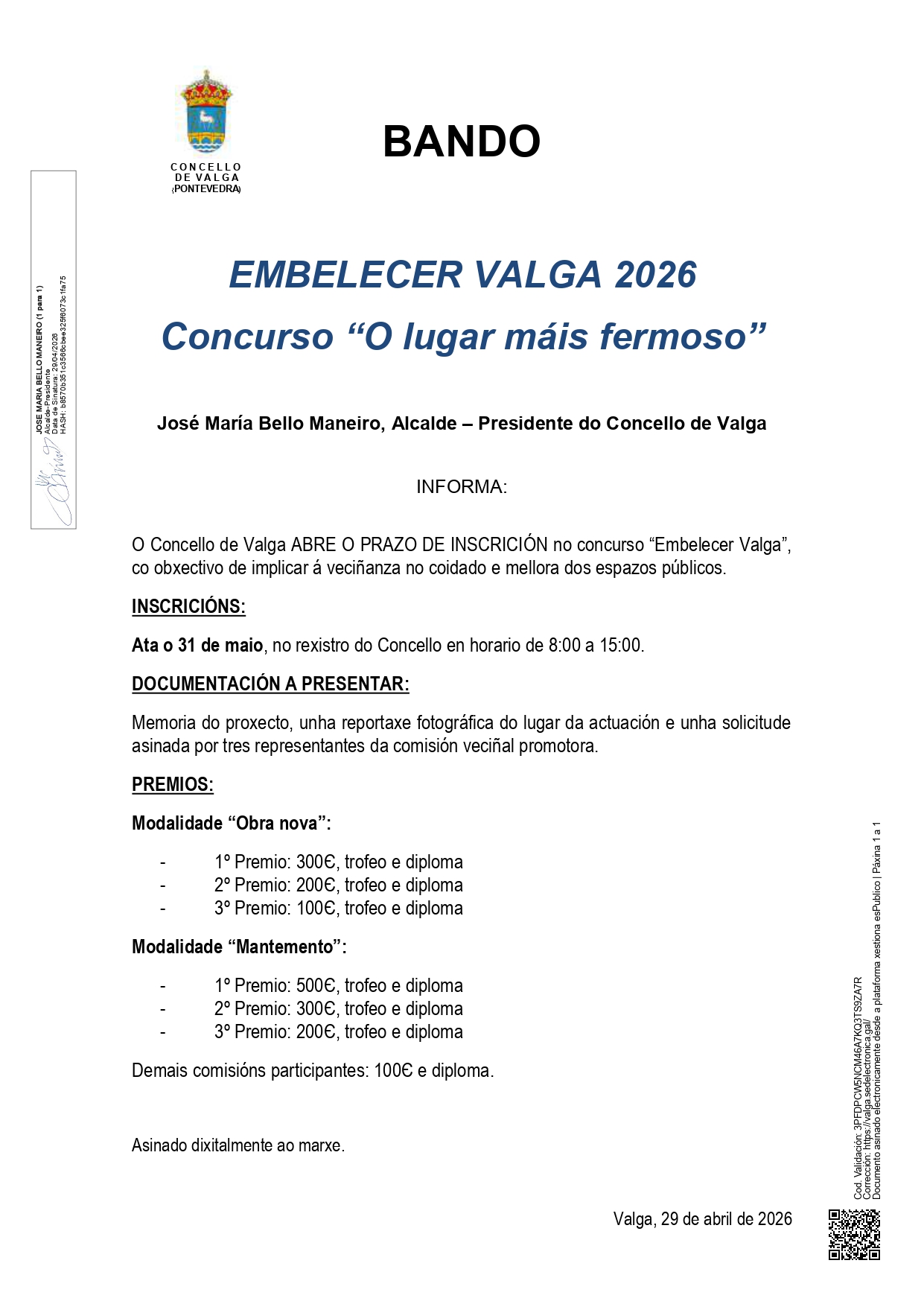 Embelecer Valga